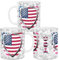 lepni.me U.S.A. 11 oz. Tazza da calcio con bandiera Americana Distintivo | Tazza da Gioco Sportiva in Ceramica per Caffè e Tè | Regalo di Compleanno per Fan per Uomini e Donne
