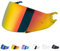 Visiere Casque pour Shark D Skwal D-Skwal 2 Spartan Carbon,Visière de Casque de Protection Contre Le Vent Moto,Lentille de Remplacement de Visière de Casque de Moto (Rouge)