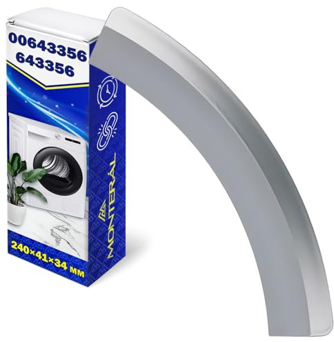 Door Handle for Tumble Dryer 240x41x34 mm with the Original Code 00643356 643356 for Bosch for Siemens for Neff - Warranty 10 Years - MONTERAL