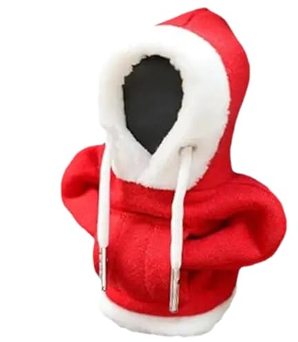 Generisch 2er-Pack Auto Schaltknauf Hoodie Shifter Weihnachten Gangschaltung Hoodie-Abdeckung Schaltknauf Abdeckung Hoodie Weihnachtsdeko Staubdicht Schutz Sweatshirt