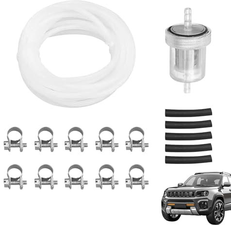 Vierone 17 Pcs Diesel Heater Fuel Line Rubber Replacement Nylon for Fuel Cleaning of All Kinds of Automobiles
