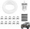 Vierone 17 Pcs Diesel Heater Fuel Line Rubber Replacement Nylon for Fuel Cleaning of All Kinds of Automobiles