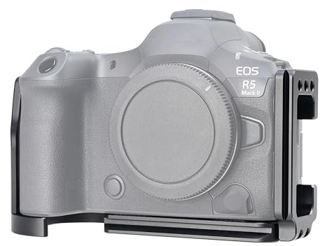 Hersmay Schnellwechselplatte R5II L Winkel L-Bracket Platte für Canon EOS R5 Mark II Kamera, Erweiterbar Grundplatte Kompatibel mit Arca Swiss Stativ