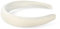 Bottega della Principessa - Serre-tête bombé femme en velours – élégant, confortable, accessoire cheveux (Blanc, Taille unique femme)
