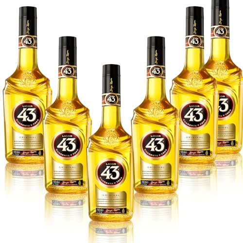 Licor 43 Original – Sabor Mediterráneo con 43 Secretos - Pack 6 Botellas 70cl