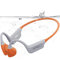 Auriculares de conducción ósea impermeables, ganchos ajustables para las orejas, memoria 32G para 8000 canciones, IP68 impermeable, silicona líquida, auriculares de natación de oreja abierta para
