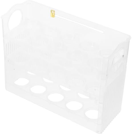 SHINEOFI Soporte para Huevos Puerta del Refrigerador Capacidad Grande, Diseño de 3 Capas, Material Pp, Fácil de Limpiar Sistema Giratorio para Organizar Huevos