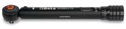 Beta 605BC/15 - Chiave dinamometrica compatta in alluminio, con meccanismo a scatto, fino a 15Nm