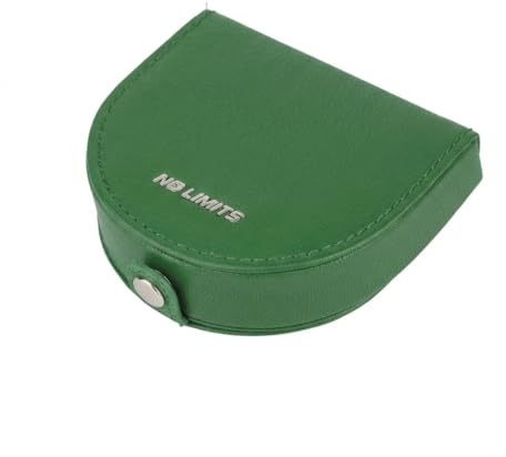 No Limits Tacco Porte-monnaie en Vrai Cuir, Homme et Femme, Fermeture à Bouton, Porte-Euro, Avec Boîte, vert, Moderne