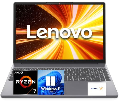Lenovo Slim 3 Business Laptop, Ryzen 7 7735HS (Beats i7-1355U) 2K IPS 15.3 Display, 16GB RAM, 512GB PCIe SSD, Radeon 680M Graphics, SD Card Reader, Wi-Fi 6, Windows 11 Pro