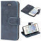 Mulbess Handy-Hülle für iPhone 5s / 5 / iPhone SE 2016 Schutzhülle, Magnet Handyhülle Leder, Flip Wallet Cover, Kartensteckplatz, Vintage Dunkel Blau