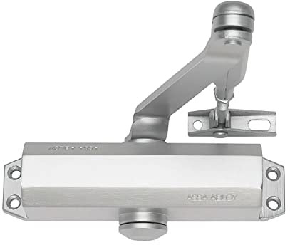 Tesa Assa Abloy DC110-1-EV1- Cierrapuertas Brazo Articulado Para Puertas Plata DC110 Con Retenedor