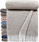 STTS International Kaschmir Decke Wolldecke Wohndecke Merinowolle - Kaschmir - Mix 140 x 200 cm sehr weiches Plaid Kuscheldecke Faro (Beige-Grau (D))