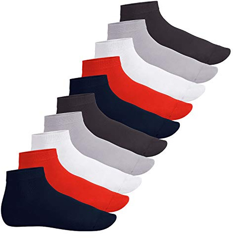 Footstar EVERYDAY! 10 Paar Damen Herren Quarter Socken Kurzsocken Kurze Baumwoll Socken