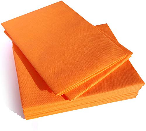 Dr. Güstel Waschfaserlaken ACTIV orange 80x210cm 10+2 waschbare nachhaltige Vlieslaken