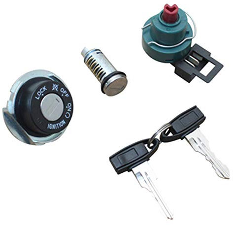 P2R (Motorisé) - Contattore a chiave Scoot adattabile Piaggio 50 zip 2T e 4T, Fly 2T e 4T, Liberty 2T e 4T, Vespa LX 2T e 4T - Gilera 50 Ice, Runner (con commutatore + serratura sella)