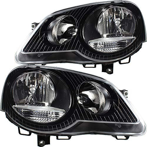 Scheinwerfer Set Satz 9N3 Bj. 05-09 schwarz H7+H1 inkl. Motoren