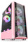 HDYD Caso Rosa di Gioco, Mid-Tower PC Gaming Caso ATX/M-ATX/ITX - I/O Anteriore USB 3.0 Port - Pannelli Laterali in Acrilico - 8 Fan Posizione - Water-Cooling Pronto