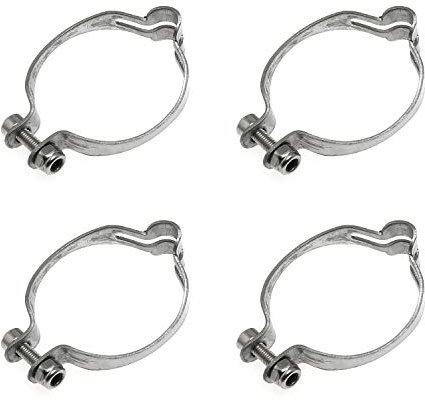 Maxmoral 4 Sets of 28.6mm Metal Ring to Frame MTB Bike Cable Guide Brake Cable Shift Cable Derailleur Cable Base Guide Clip Fitting Line Tube Seat Clamp