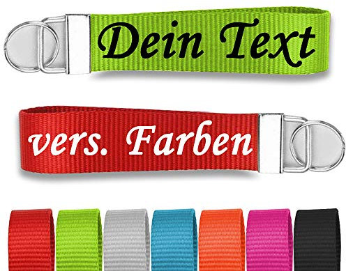Decus Shop Personalisierter Schlüsselanhänger Wunschtext mit Schlüsselring EDC Service-Personal, Auto, Motorrad, Militär, Flugzeug, Anhänger, Schlüssel, Instagram