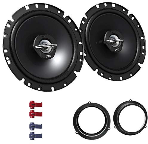 JVC CS-J1720X Lautsprecher mit Einbauset kompatibel mit Audi A4 B8 (8K) ab 2009 Türen hinten 600 W 170mm 2 Wege Koax
