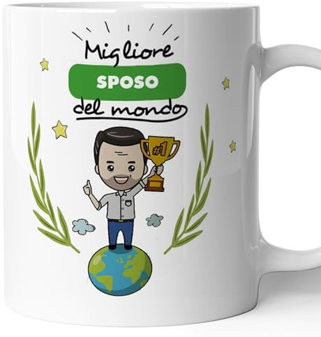 Taza de cerámica con el mejor novio del mundo – Humor – Idea regalo