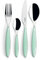 Guzzini - Feeling, 24 couverts colorés - Vert d'eau - 23000036