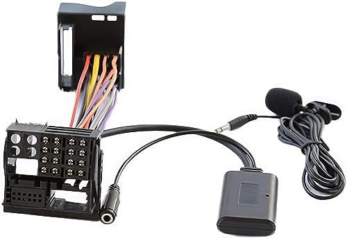 Riloer Bluetooth Audio AUX Adapter mit Mikrofon, Bluetooth Adapter,kompatibel mit BMW Z4 (E85/E86), X3 (E83), kompatibel mit Mini Cooper (R50/JCW), kompatibel mit Mini Cooper S R53