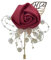 YJZQ Bräutigam Anstecknadel Brautn Corsage Boutonniere Künstlicheblume Hochzeit Boutonniere Handgefertigte Brosche Hochzeit Prom Bankett Blumendekor für Bräutigam Herren Braut Frauen