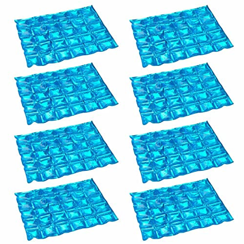 HAC24 8X Flexible Kühlmatte 29 x 24 cm Wiederverwendbar Kühlakku Kühlpad Kühlkissen Flaschenkühler Kühlkompresse