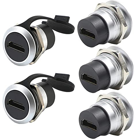 PENGLIN 5 connecteurs HDMI 2.0 femelle vers femelle | Bande passante jusqu'à 18 Gbit/s, résolution 4K @ 60 Hz, connexion stable et fiable, montage rapide prêt à l'emploi