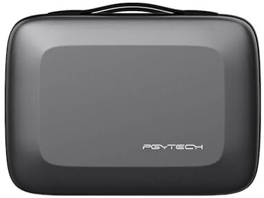 PGYTECH Custodia per il trasporto per DJI Mini 3/Mini 3 Pro/Mini 4 Pro, custodia rigida impermeabile in similpelle con tracolla, telecomando DJI RC 2/RC/RC-N1, hub di ricarica per batterie e accessori