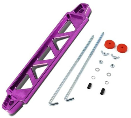 Car Battery Hold Lock,Aluminum Alloy Battery Tie Down Mount Bracket with 8/10 J bolts for Car Battery Mount Bracket Hold Lock