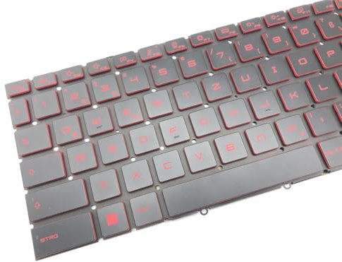 DEUTSCHE - Tastatur Keyboard Rot Beleuchtung kompatibel für MSI GF66 Katana 11UD-614