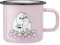 Muurla Mumin-Emaille-Tasse zusammen rosa