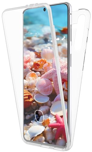 NALIA 360° Hülle für Samsung Galaxy S24, 360 Grad - Case, Durchsichtig