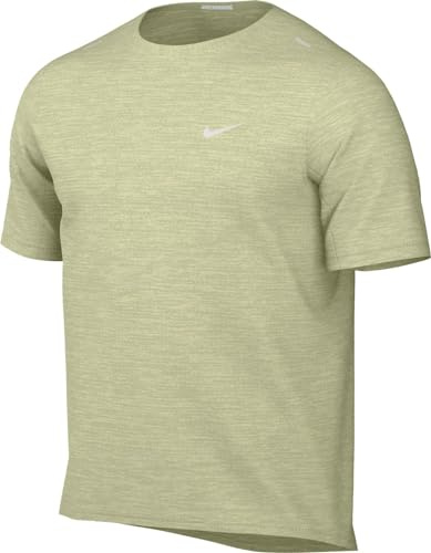 Nike Herren M Nk Df Rise 365 Ss, Olive Aura/Htr/Reflective Silv, CZ9184-371, L