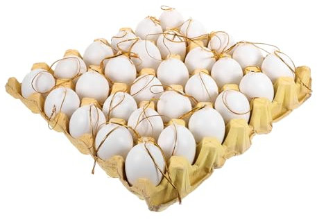 WHAMVOX 1 Satz Ostereier Lebensmittelspielzeug für Kinder Hängende Eier am Osterbaum Kinder bastelset basteln für Kinder Tischdekoration Körbe dekorative Eier Osterei für Party mit Tablett