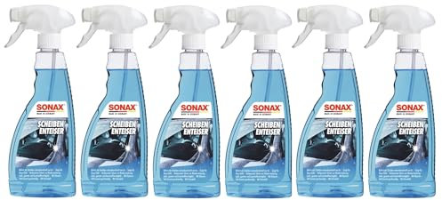 SONAX 6X ScheibenEnteiser (500 ml) sekundenschnelles enteisen von Scheiben ohne kratzen und eine rundum klare Sicht im Winter | Art-Nr. 03312411