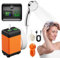 Suewidfay Portable Shower Camping, 7600mah Rechargeable Camping Shower with Smart Display 6.5ft Hose, Outdoor Shower for 180mins Power Suction Pump for Hiking, Travel, Garden, Car Washing, Dog Shower