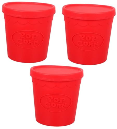 TOPBATHY 3 Cubos De Palomitas De Maíz Para Noche De Cine Cuencos De Palomitas De Maíz Cubo Para Servir Aperitivos Soportes Para Palomitas De Maíz Cuencos De Palomitas De Maíz