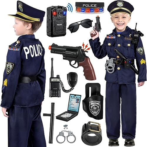 Polizei Kostüm Kinder Karneval Fasching Halloween Junge Größen (3 Jahre)