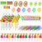 120pcs Cocktail Accessories for Drinks, Cocktail Party Decorations, 3D Paper Cocktail Umbrellas, Reuseable Cocktail Straws, Cocktail Decoration for Summer Beach, Party, Food Drink Decoration