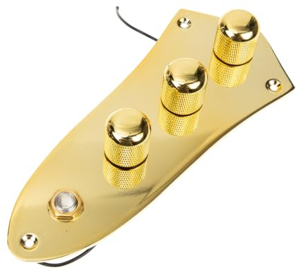 CORHAD Elektro Gitarre Reglerplatte mit Kabelbaum und Metallknöpfen Gitarren Tragbare Gitarren-kontrollplatte für Einfachen Montage und Demontage