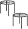 Josmimic 2 Pack Metal Plant Stand - Flower Pot Stand Planter Holder - Heavy Duty Flower Rack for Room Indoor and Outdoor Courtyard.