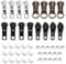 61 Stück Reissverschluss Reparatur Set Reissverschluss Reparatur Set Zipper Repair Kit Reisverschluss-Reparaturset Reisverschlußzipper Set Ersatz Zipper für Reißverschlüsse für Jacken, Taschen