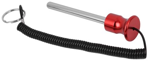 Lixada Gewichtsstift aus Aluminiumlegierung mit Zugseil, Robustes und Langlebiges Krafttrainingszubehör, Hilfreich für eine Bessere Körperform und Gesundheit, Einfache (Rot 0,3 x