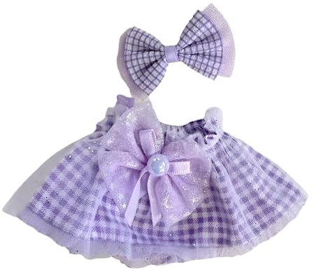 Oshhni Mini 20cm Puppe Kleidung Mädchen Geschenk Kleid Up für Anhänger Puppe Kinder 20cm Puppe