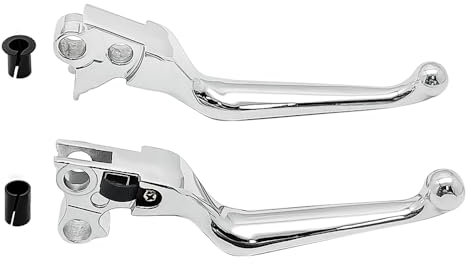 Mabutingti Bremshebel und Kupplungshebel für Harley Davidson Sportster 883 1200 Softail Dyna Electra Glide Road King Fat Boy Night Train Street Bob (A-Chrom)