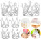 SYKYCTCY 6 Pack Mini Crown Cupcake Toppers Crystal Pearl Crown Cake Toppers Small Crown Tiara Cupcake Decorations for Wedding Royal Themed Bridal Shower Women Lady Girl Birthday Party Supplies